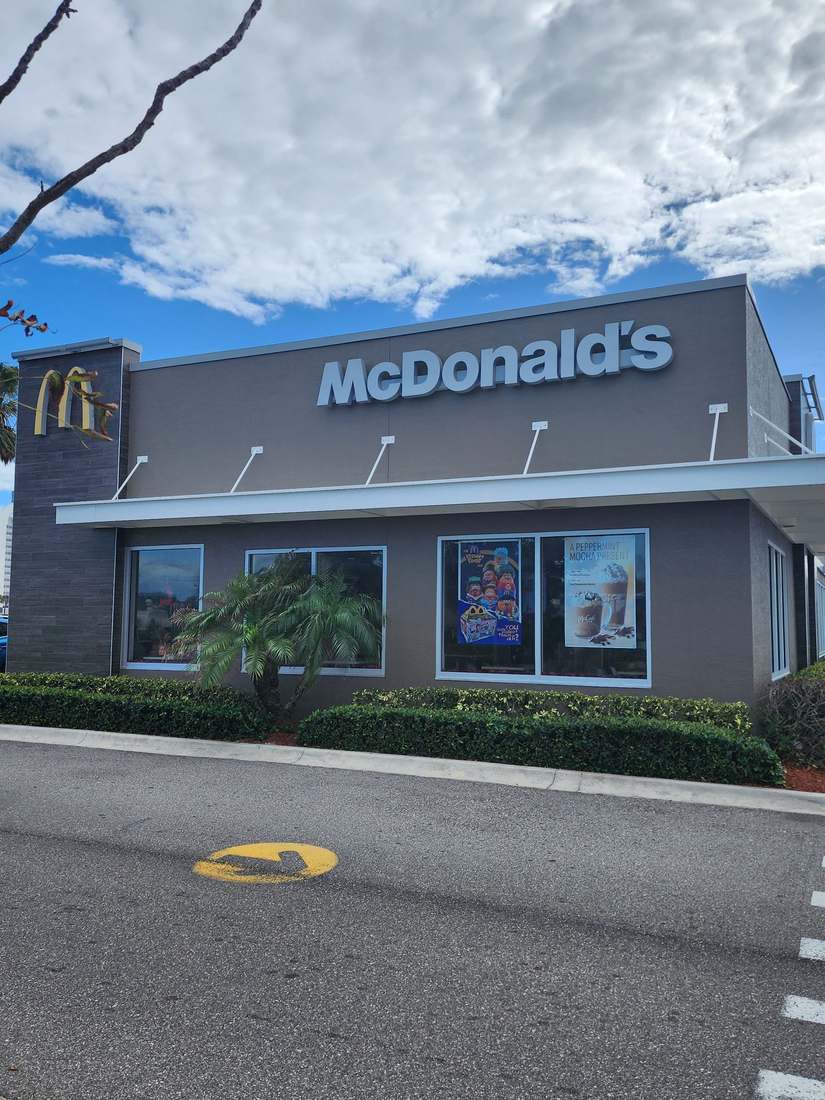 Commercial storefront repaint - McDonald's