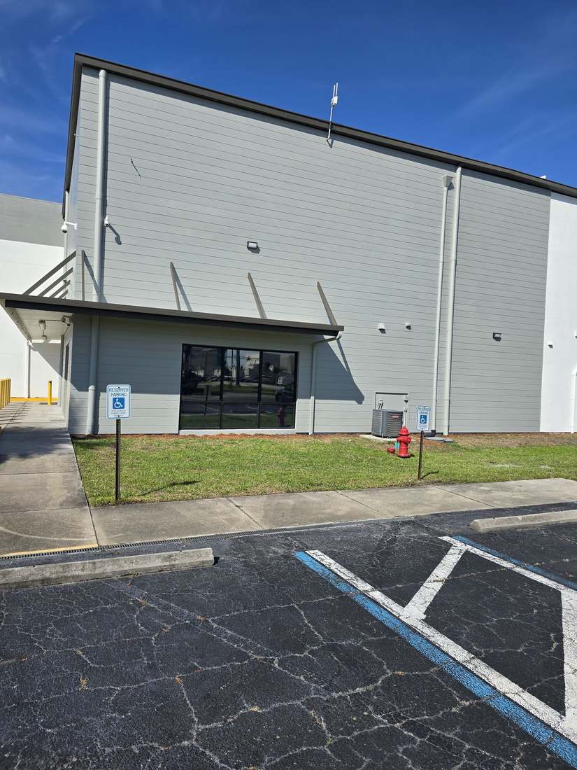 Commercial building exterior repaint