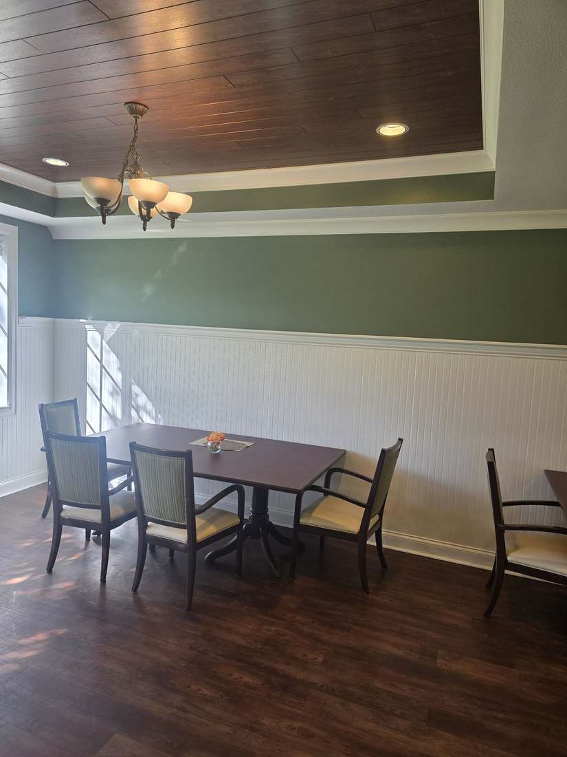 Freshly painted entryway hall